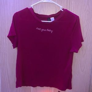 divided h&m crop top